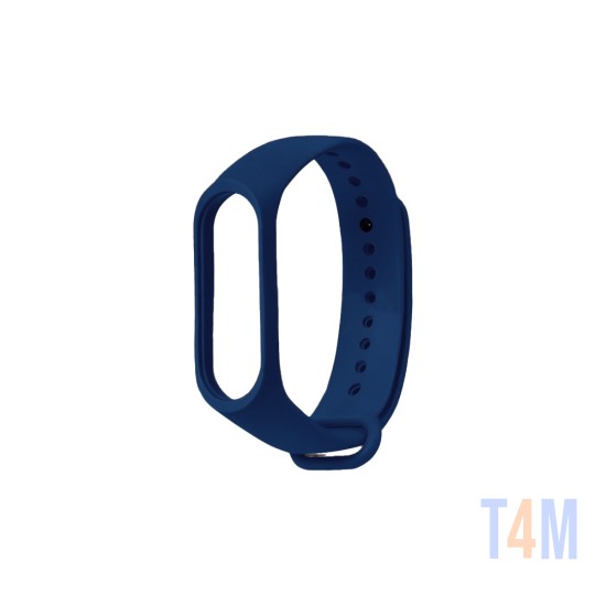 Bracelete de Silicone para Smartwatch Xiaomi Mi Band M5/M6 Azul